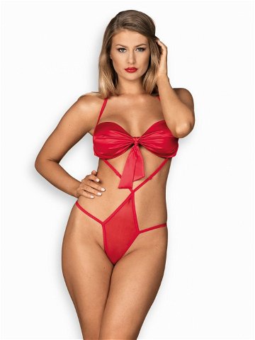 Sexy body Giftella teddy – Obsessive červená L XL