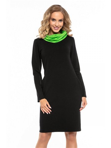 Dámské šaty T248 – Tessita černo-zelená 48 4XL