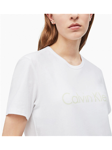 Dámské tričko QS6105E-WPZ bílá – Calvin Klein bílá M