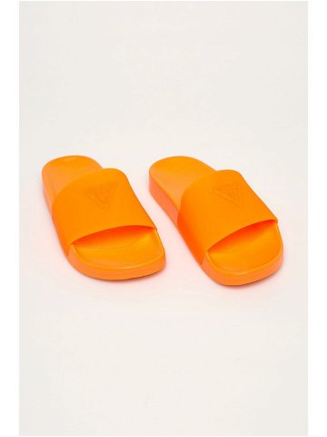 Plážové pantofle E02Z13BB00S-ORFU neonově oranžová – Guess neonová oranžová 39