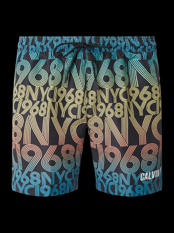 Pánské plavecké šortky KM0KM00427-0GL vícebarevná – Calvin Klein vícebarevná XL