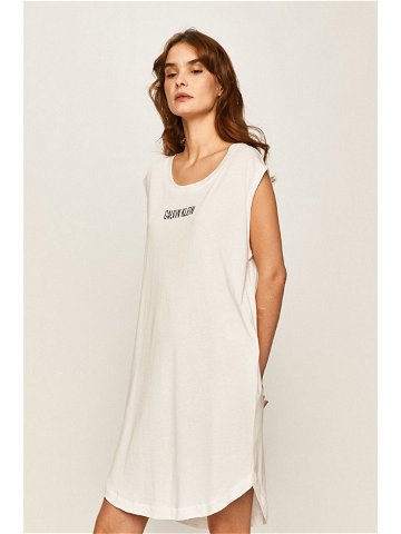 Plážové šaty KW0KW01008-YCD bílá – Calvin Klein bílá S