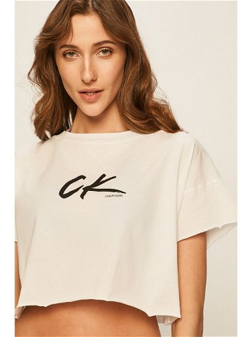 Plážový top KW0KW01006-YCD bílá – Calvin Klein bílá S
