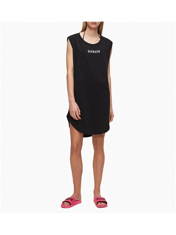 Plážové šaty KW0KW01008-BEH černá – Calvin Klein černá S