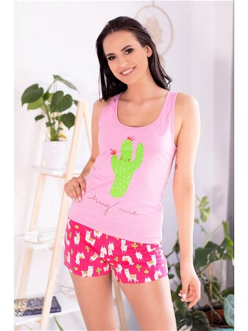 Dámské pyžamo Embrasse – LivCo Corsetti L XL růžova
