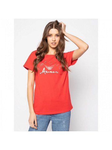 Dámské tričko 164340 0P291 00074 červená – Emporio Armani červená XS
