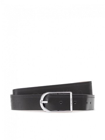 Calvin Klein Dámský pásek Ck Must Bridge 3cm Belt Perf K60K609563 Černá