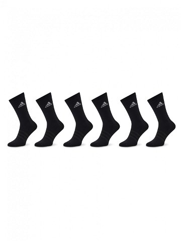 Adidas Sada 6 párů vysokých ponožek unisex Cushioned IC1316 Černá
