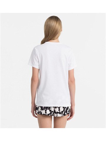 Dámské tričko QS6105E – 100 bílá – Calvin Klein bílá S