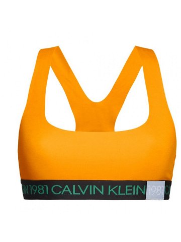 Sportovní podprsenka QF5577E-1ZK oranžová – Calvin Klein oranžová S