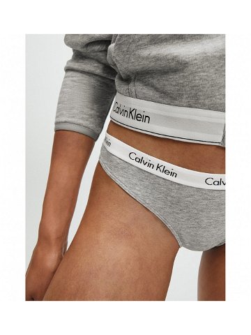Dámské kalhotky D1618E-020 šedá – Calvin Klein šedá S