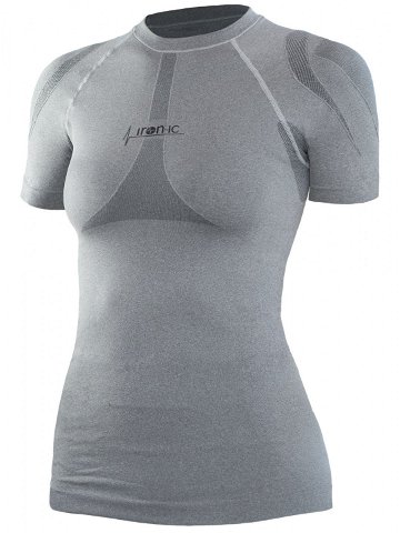 Dámské sportovní tričko s krátkým rukávem IRON-IC – šedá Barva Šedá-IRN Velikost L XL