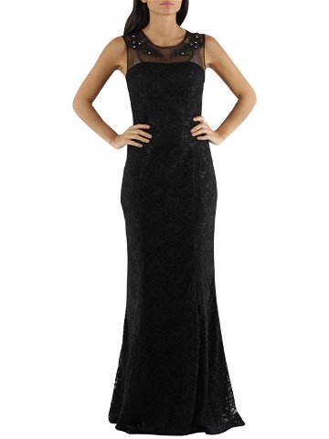 Společenské a plesové šaty krajkové dlouhé luxusní CHARM S Paris černé – Černá XS – CHARM S Paris XS