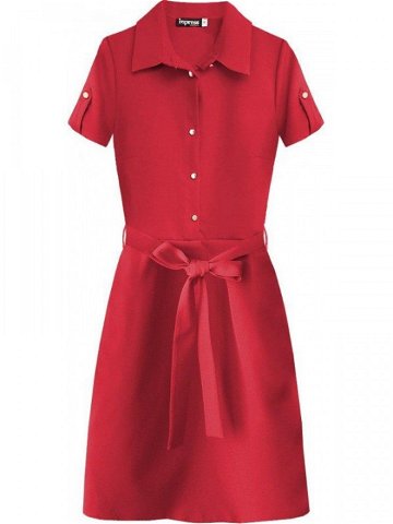 Dámské šaty s límečkem 431 – Inpress červená 42