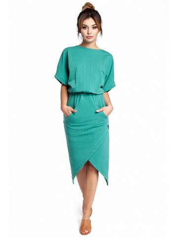 Dámské šaty B029 – BEwear S M Zelená