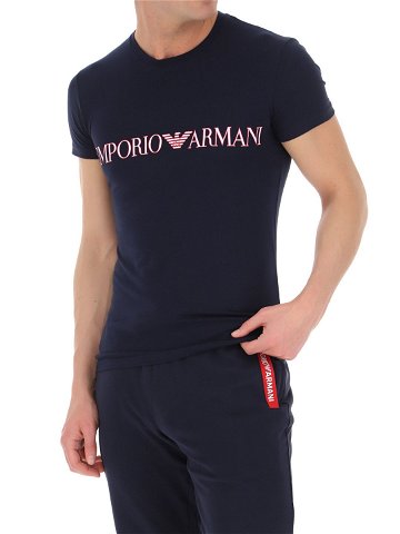 Pánské tričko 111035 1P516 00135 námořnická modrá – Emporio Armani černá XL