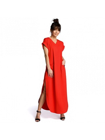 Dámské šaty B065 – BEwear červená 2XL 3XL