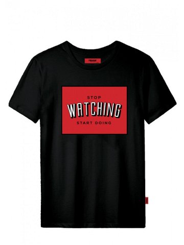 Pánské tričko John Frank JFTCOOL43 WATCHING M černá