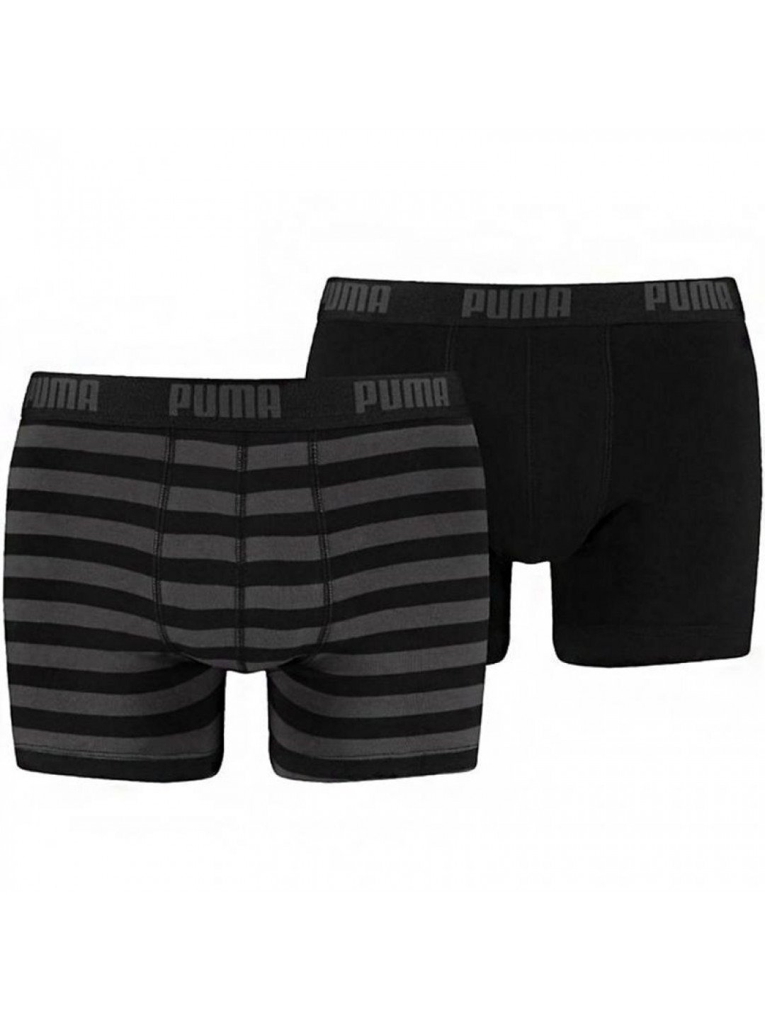 Pánské boxerky Stripe 1515 2Pack 591015001 200 Black grey – Puma S