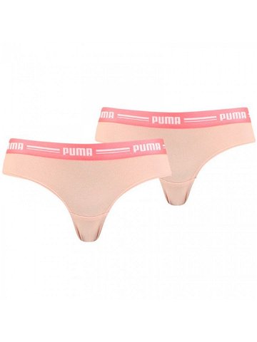 Dámské brazilské kalhotky 2Pack 907856 06 růžová – Puma XL