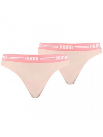Dámské kalhotky String 2P Pack 907854 06 růžová – Puma L