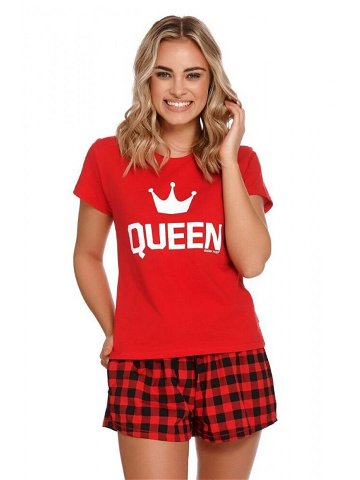 Krátké dámské pyžamo Queen červené červená XL