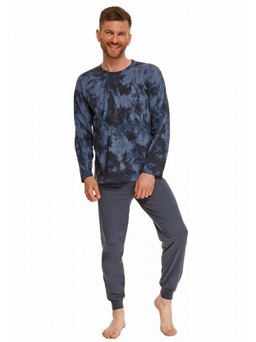 Pánské pyžamo Greg modré batikované modrá XL
