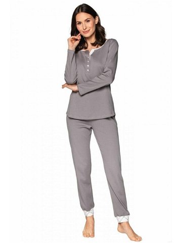 Luxusní dámské pyžamo Debora šedé šedá 3XL