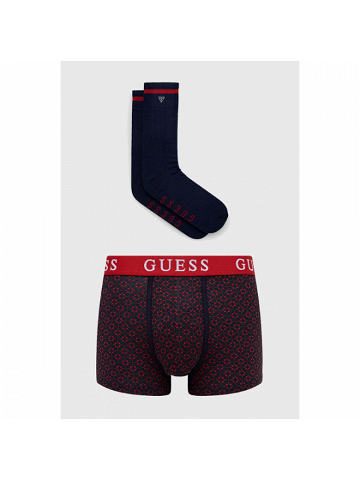 Set boxerek a ponožek U1BG01K6YW1 – P70V – Červenomodrá – Guess černá červená XL