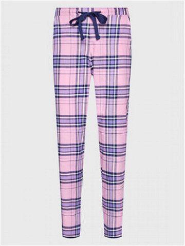 Cyberjammies Pyžamové kalhoty Brushed Check 9464 Růžová Regular Fit