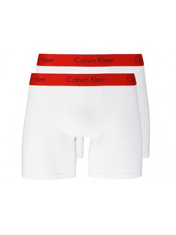 Pánské boxerky NB1464A-RGQ – Calvin Klein S bílá-červená