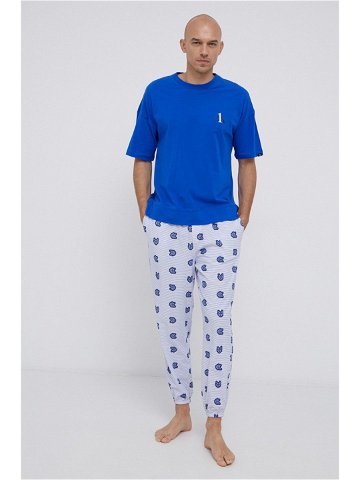 Pánské pyžamo NM1787E – WI2 – Mořská – Calvin Klein XL
