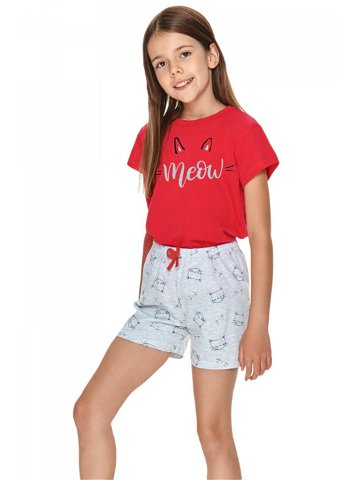 Dívčí pyžamo 2711 Sonia red – TARO červená 110