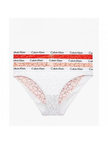 Krajkové kalhotky 3-pack – QD3926E – W5F – Mix barev – Calvin Klein Mix barev XL