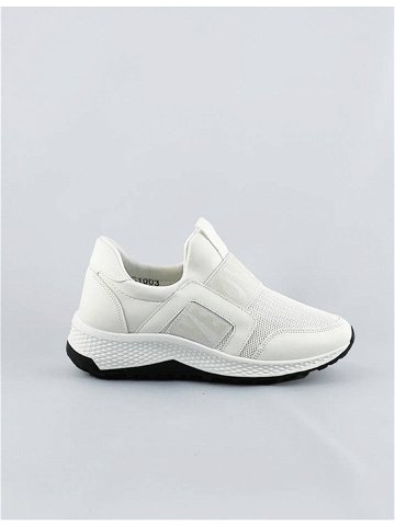 Bílé dámské boty slip-on C1003 bílá jedna velikost
