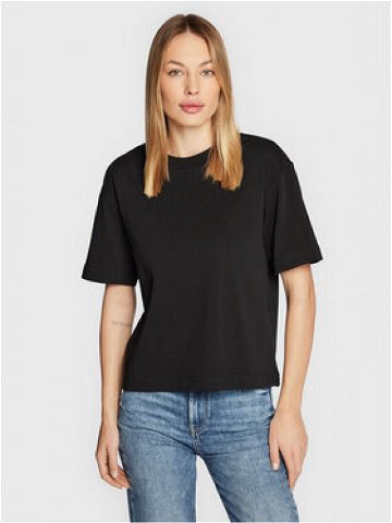 Gina Tricot T-Shirt Basic 10469 Černá Regular Fit
