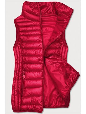 Červená dámská vesta B2723-4 odcienie czerwieni XXL 44