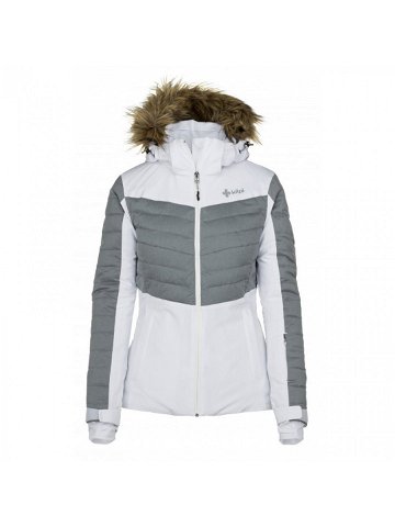 Dámská lyžařská bunda Breda-w – Kilpi 34 bílá s šedou