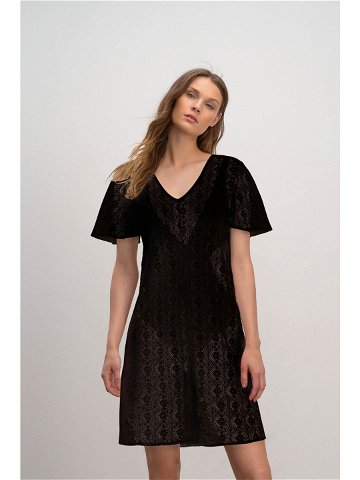 Vamp – Stylové plážové šaty 16541 – Vamp black L