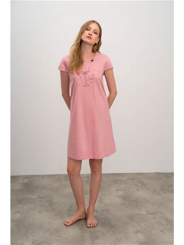 Vamp – Dámská noční košile 16294 – Vamp pink gray S