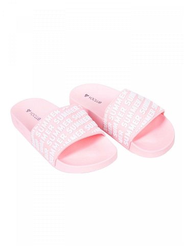 Yoclub Dámské sandály Slide OKL-0063K-0600 Pink 36
