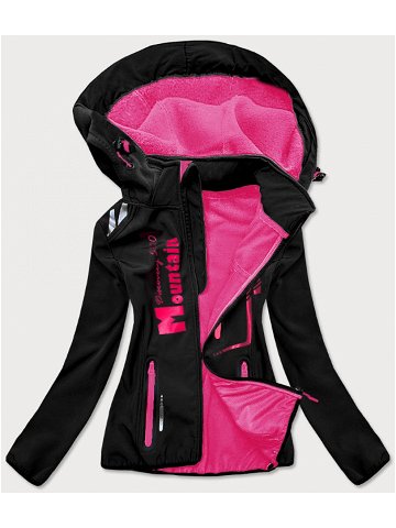 Černo-růžová dámská softshellová bunda HH030-1 odcienie czerni S 36
