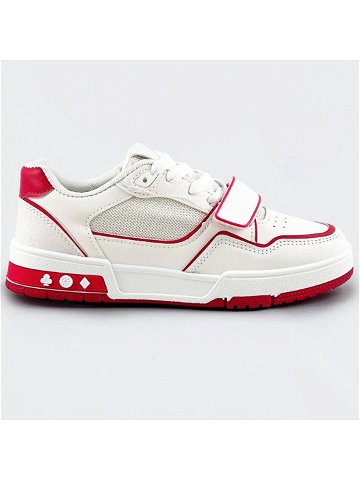 Bílo-červené dámské dvoubarevné tenisky quot adidasky quot AD-585 odcienie czerwieni XL 42
