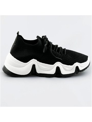 Černé tenisky sneakers s bílou podrážkou XA055 odcienie czerni XL 42