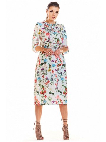Denní šaty model M201 květovaný vzor Infinite You květy 42 XL