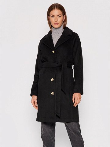 Selected Femme Vlněný kabát Milan 16079496 Černá Regular Fit