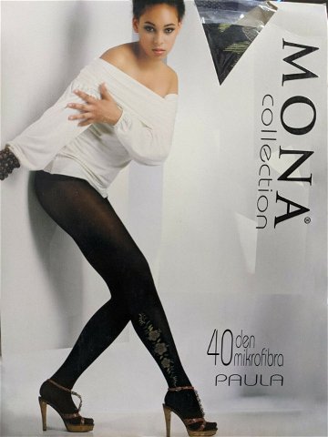 Punčochové kalhoty Paula – Mona S černá