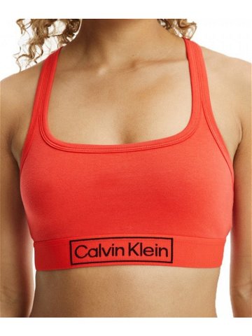 Sportovní bralette Heritage – QF6768E XM9 – červenooranžová – Calvin Klein S červeno-oranžová