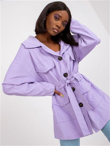 Dámský kabát EM EN 5422 22P světle fialový jedna velikost