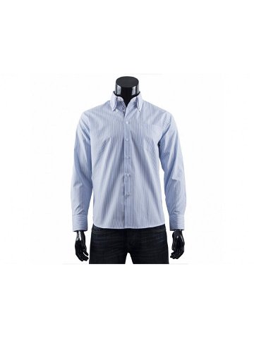 Pánská košile s proužkem s dl rukávem – TS181-K2 – Gemini XL světle modrá s bílou
